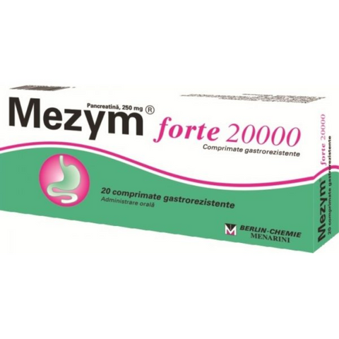 Mezym Forte 20000V 20 Tablets