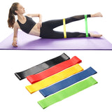 Resistance Exercise Bands for Home Fitness, Stretching, Strength Training, Physical Therapy, Natural Latex Workout Bands - FitnSupport
