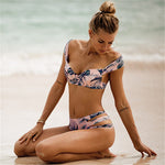 Women Swimsuit Bikini Print Swimwear - FitnSupport