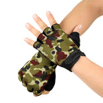 Outdoor Half Finger Tactical Gloves Anti-slip Cycling Climbing Sports Gloves - FitnSupport