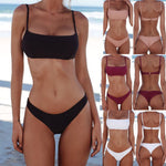 Women Solid Bikini Set - FitnSupport
