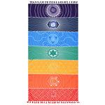 75*150 Rainbow  Yoga Mat - FitnSupport