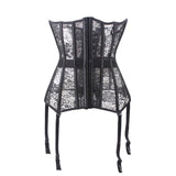 Corset Lace up Bustier Black  corset for women - FitnSupport