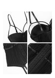 High Elasticity Corset Bustier With Cup - FitnSupport