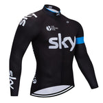 cycling jersey black Long Sleeve Cycling clothing - FitnSupport
