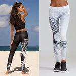 Women Yoga Pants Printed - FitnSupport