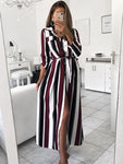 Women Summer Long Sleeve Dress - FitnSupport